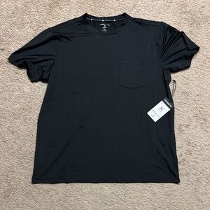 Kenneth Cole Black Short-Sleeve Pocket Tee